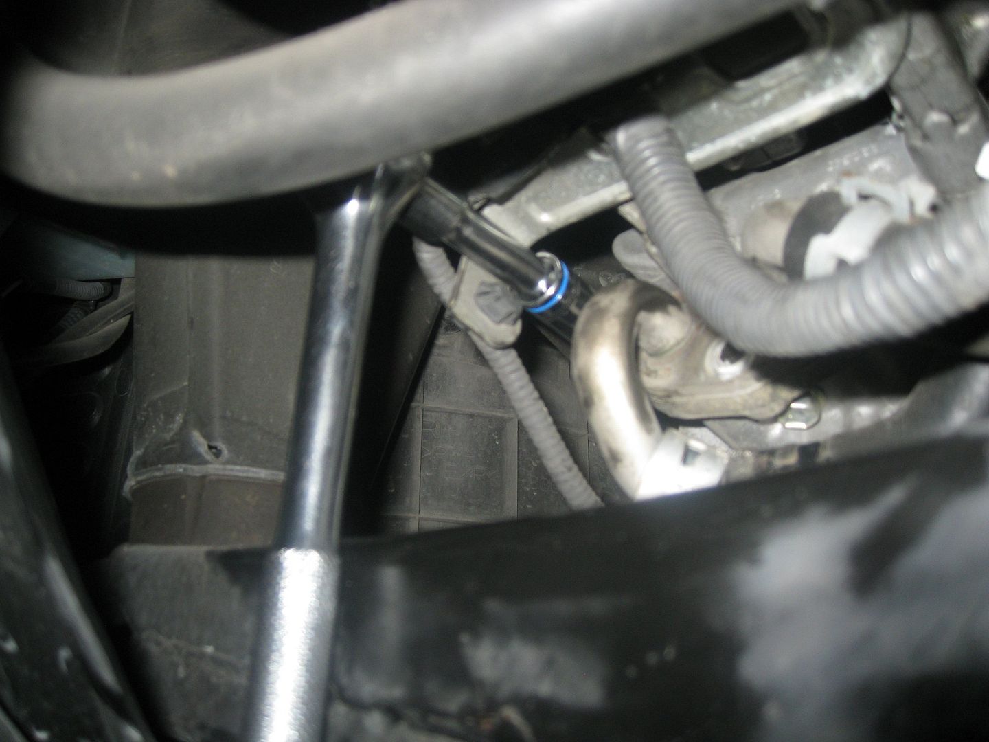 DIY Oil Cooler Line, Exhaust Manifold Removal, Splash Guard Removal